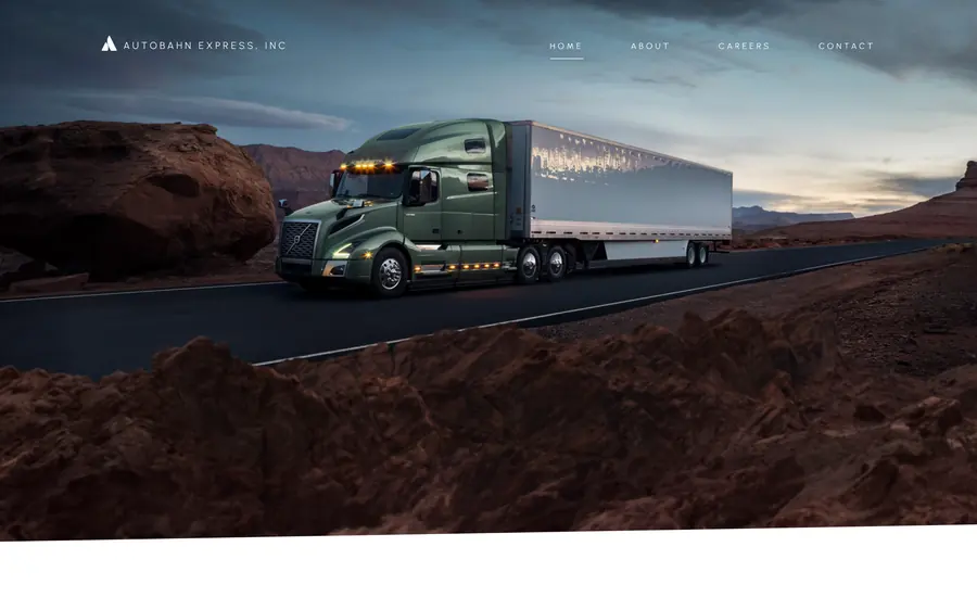 The Autobahn Express website before: autobahnexpressinc.com, captured October 2026